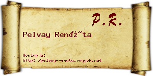 Pelvay Renáta névjegykártya