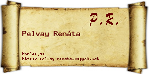 Pelvay Renáta névjegykártya