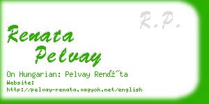 renata pelvay business card